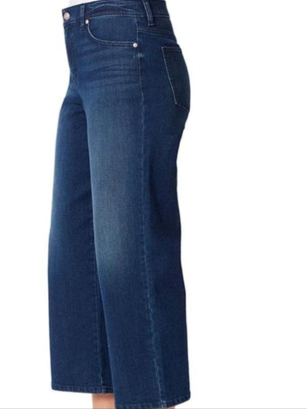 Gloria Vanderbilt Wide Leg Cropped Amanda Jeans Plus Size 16 All Around Slimming
